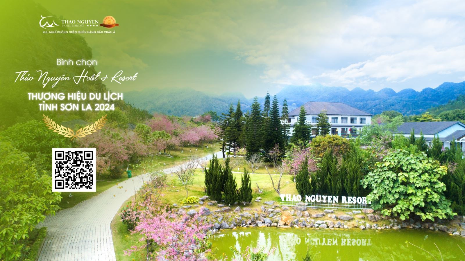 THẢO NGUYÊN HOTEL & RESOR  - BÌNH CHỌN THƯƠNG HIỆU DU LỊCH TỈNH SƠN LA 2024